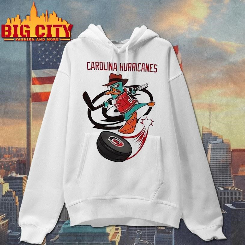 Phineas And Ferb Perry Carolina Hurricanes Hockey Shirt