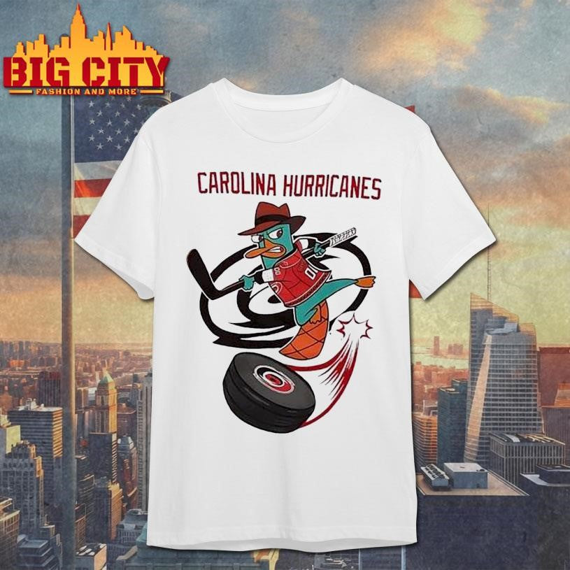Phineas And Ferb Perry Carolina Hurricanes Hockey Shirt