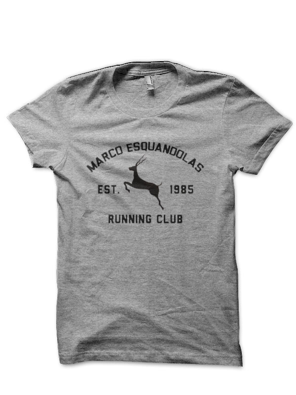 Marco Esquandolas Running Club Grey T-Shirt Hoodie, Sweatshirt | PureTeeCo.com