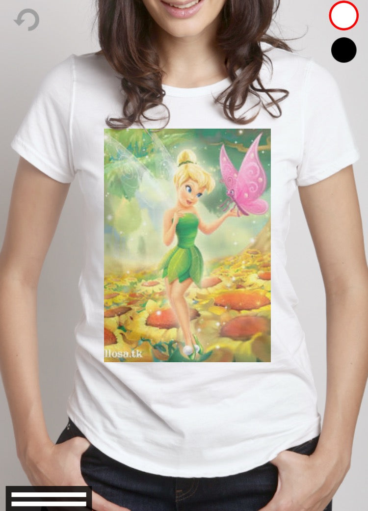 Tinkerbell White Top T-Shirts, Hoodie, Sweatshirt | PureTeeCo.com