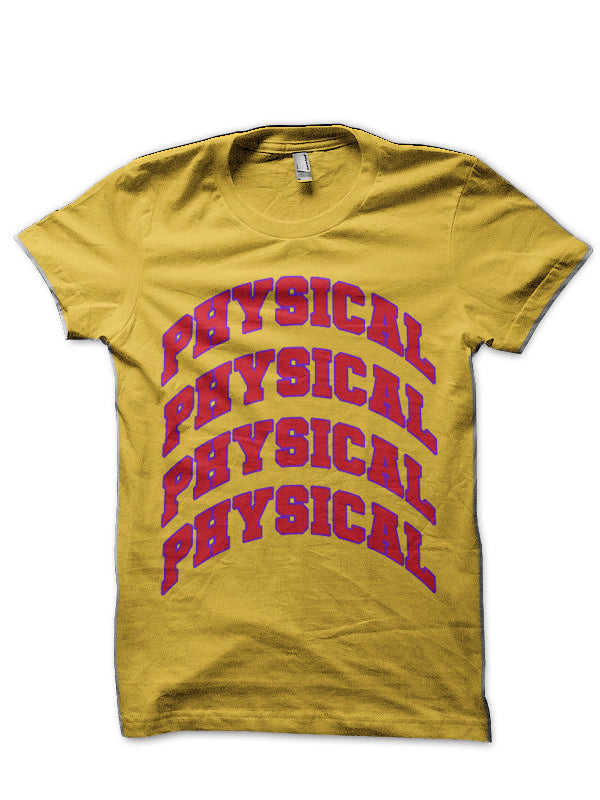 Physical Dua Lipa Yellow T-Shirt Hoodie, Sweatshirt | PureTeeCo.com