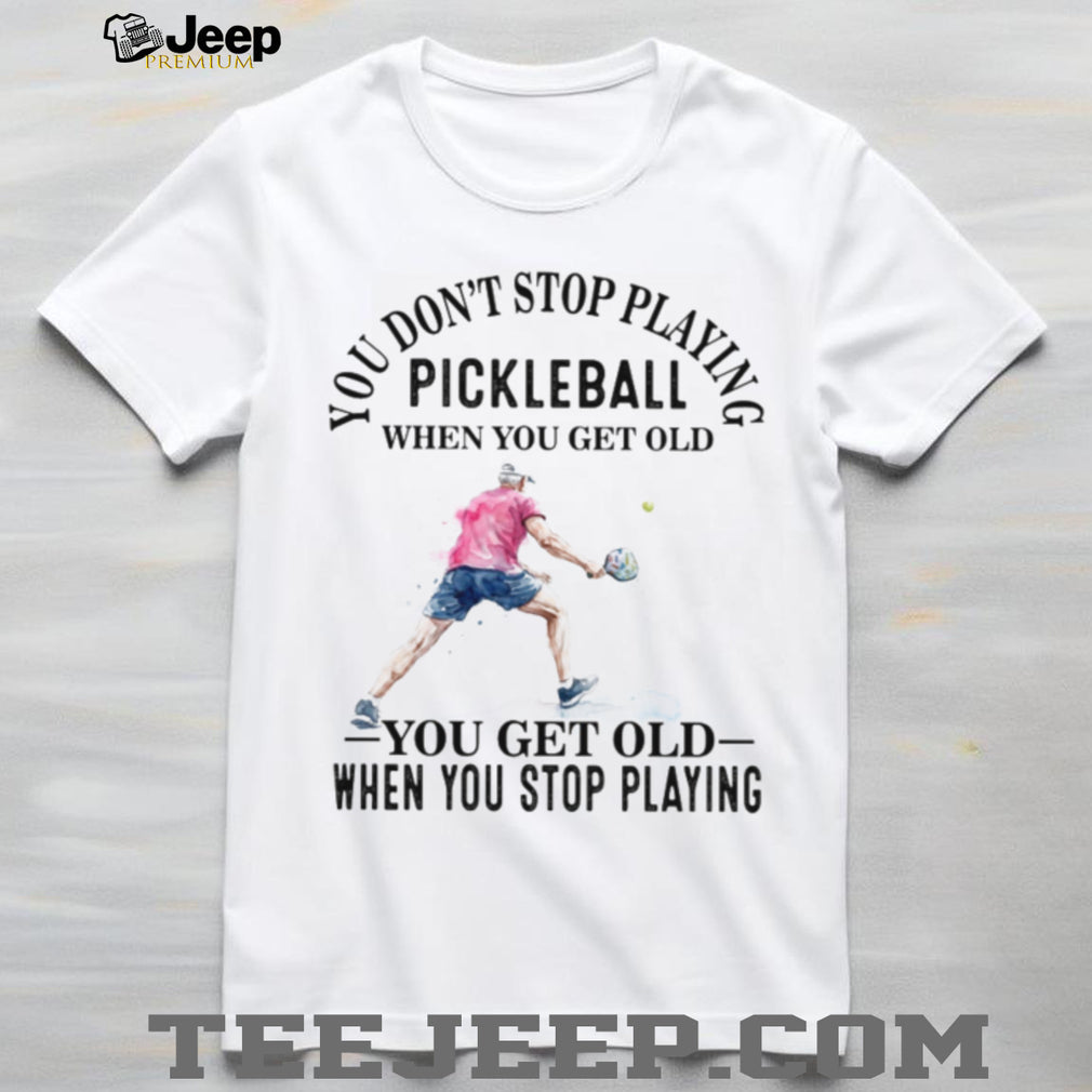 Pickleball Player Senior Sport Quote Graphic T Shirt