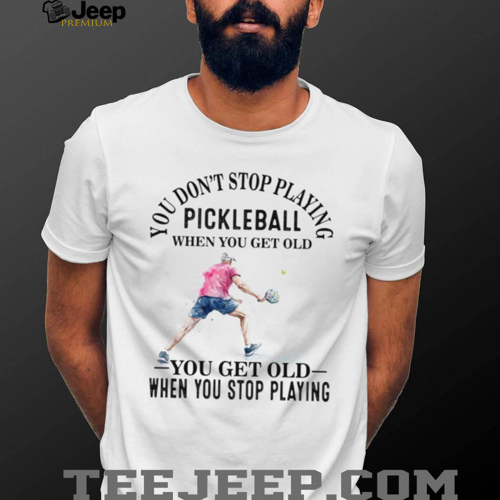 Pickleball Player Senior Sport Quote Graphic T Shirt