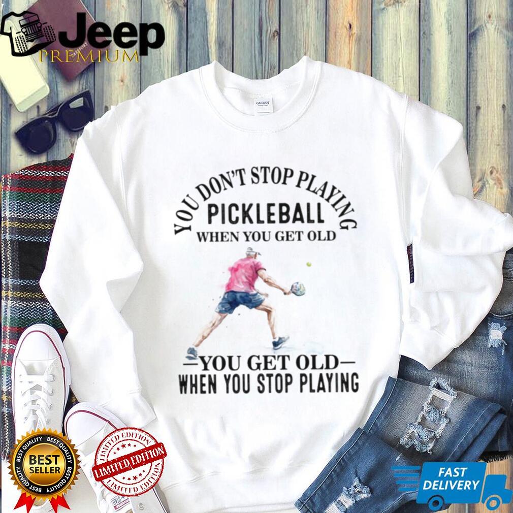 Pickleball Player Senior Sport Quote Graphic T Shirt