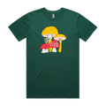 Shrooms Green T-Shirt Hoodie, Sweatshirt | PureTeeCo.com (Image 1)