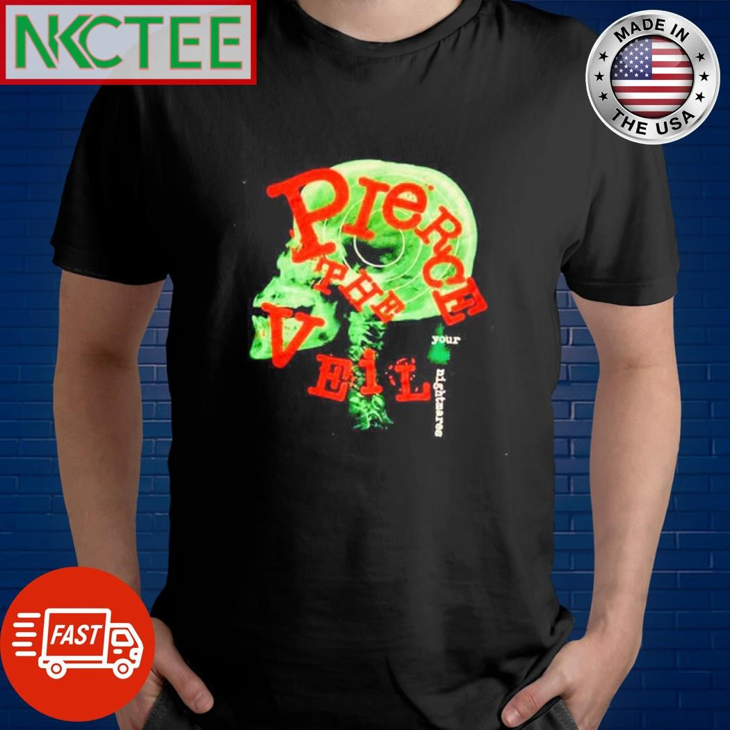 Pierce the veil your nightmares skull shirt