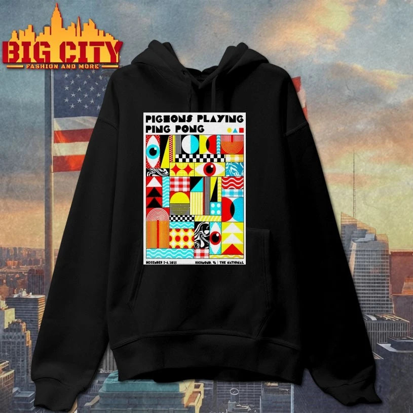 Pigeons Playing Ping Pong 12-5 12-6-2025 Richmond VA Poster shirt