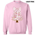Pink Florals Christmas Tree Sweatshirt 'NLB' T-Shirts, Hoodie | PureTeeCo.com