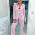 Pink Heart Wide Leg Pajama Set T-Shirts, Hoodie, Sweatshirt | PureTeeCo.com