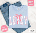 Pink Lovey Bow Shirt Gildan, Women's Tee, Cute Women's Tshirt Plus Sizes Hoodie, Sweatshirt | PureTeeCo.com