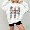 Pink Nutcracker Friends Shirt, Pink Christmas, Retro Christmas Sweatshirt, Pink Nutcracker, Merry Christmas Hoodie