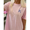 Pink Petal Embroidered Initial Tee (S-XL) Hoodie, Sweatshirt | PureTeeCo.com