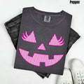 Pink Spooky Smile Comfort Colors T-Shirt 'NLB' Hoodie, Sweatshirt | PureTeeCo.com