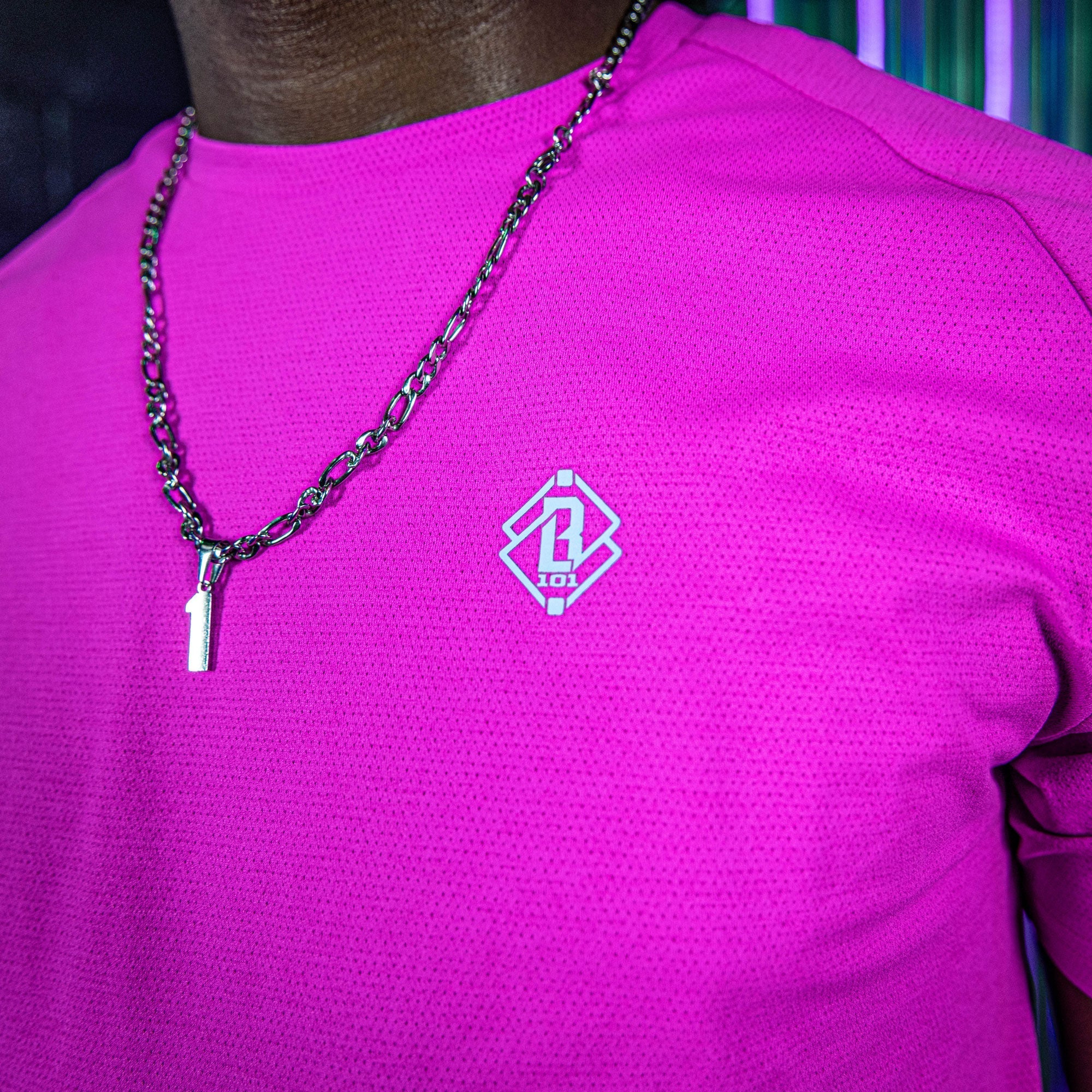Diamond Tech Youth Tee - Cotton Candy Pink Hoodie, Sweatshirt | PureTeeCo.com (Image 3)