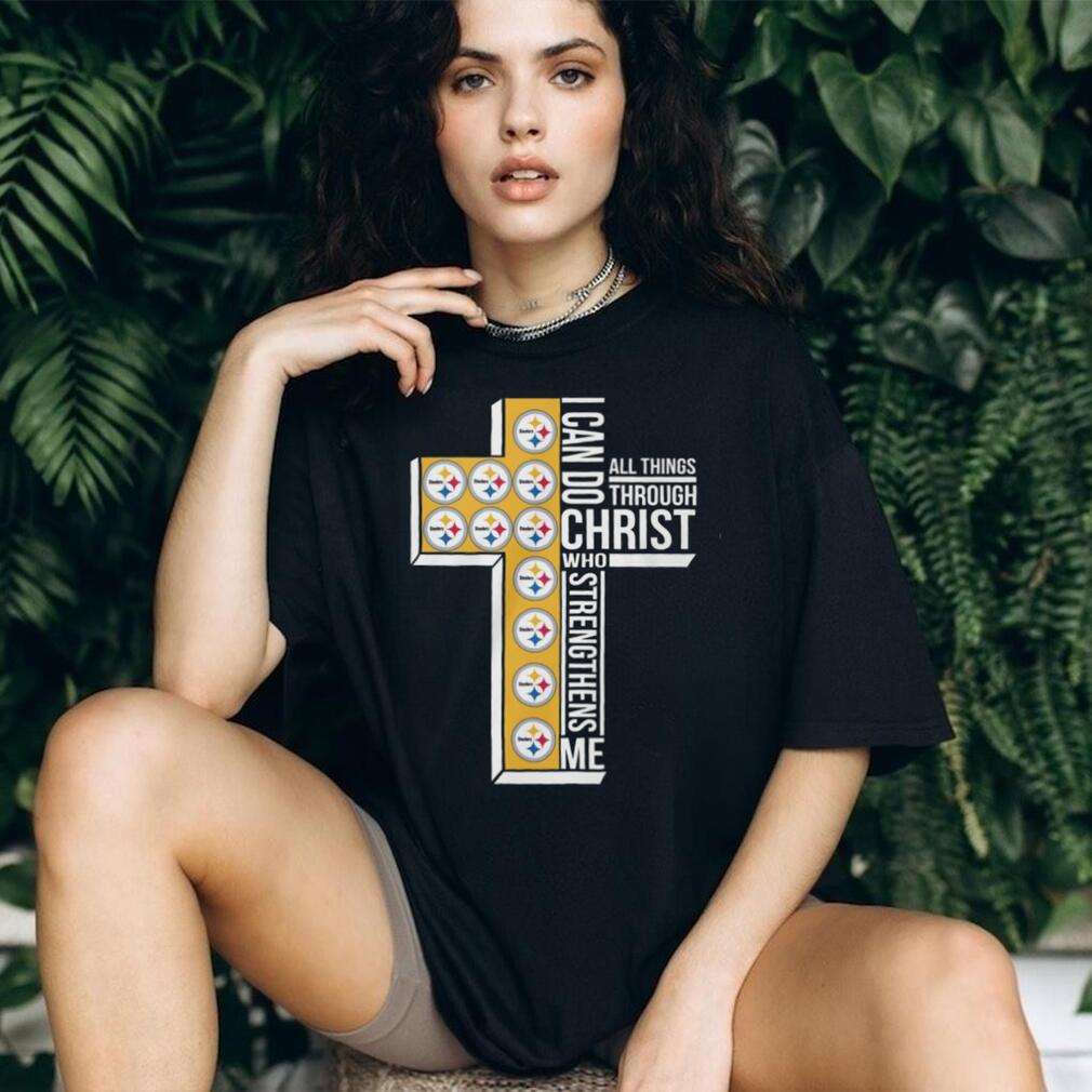 Pittsburgh Football Cross Team Logo Faith Religion Shirt
