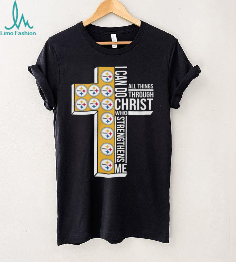 Pittsburgh Football Cross Team Logo Faith Religion Shirt