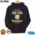 Pittsburgh Football Faith Cross God First Family Second Shirt