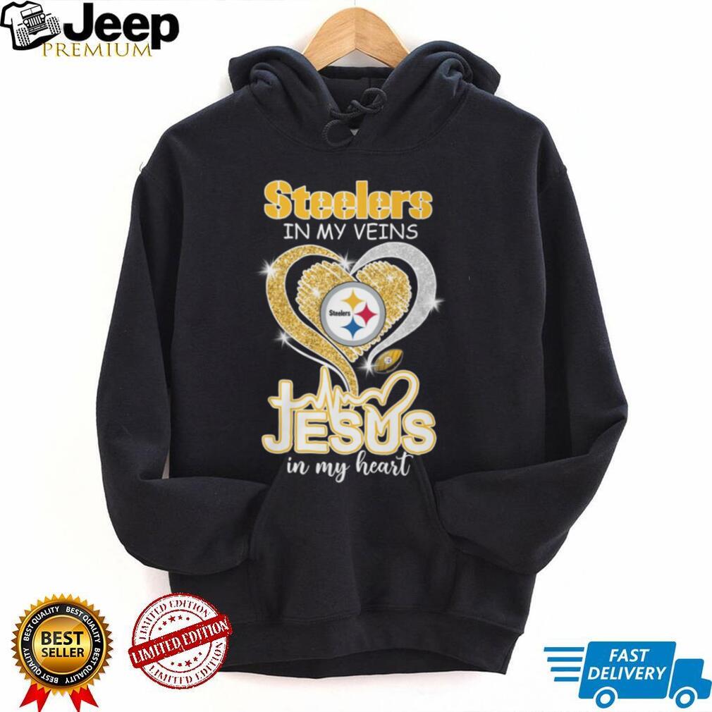 Pittsburgh Football In My Veins Jesus In My Heart Shirt