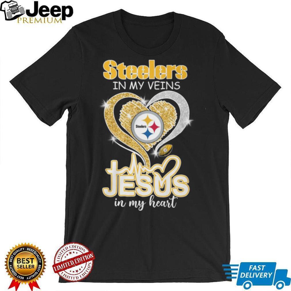 Pittsburgh Football In My Veins Jesus In My Heart Shirt