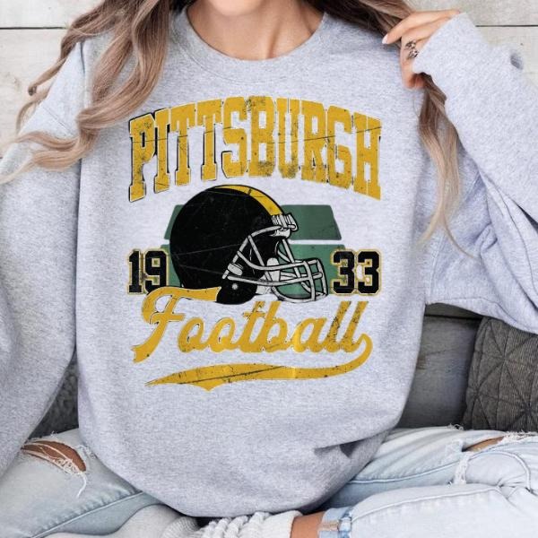 Pittsburgh Football Sweatshirt, Gift for Football Fan, Oversized Pittsburgh Sweatshirt FSE3, Vintage Football T-Shirts,...