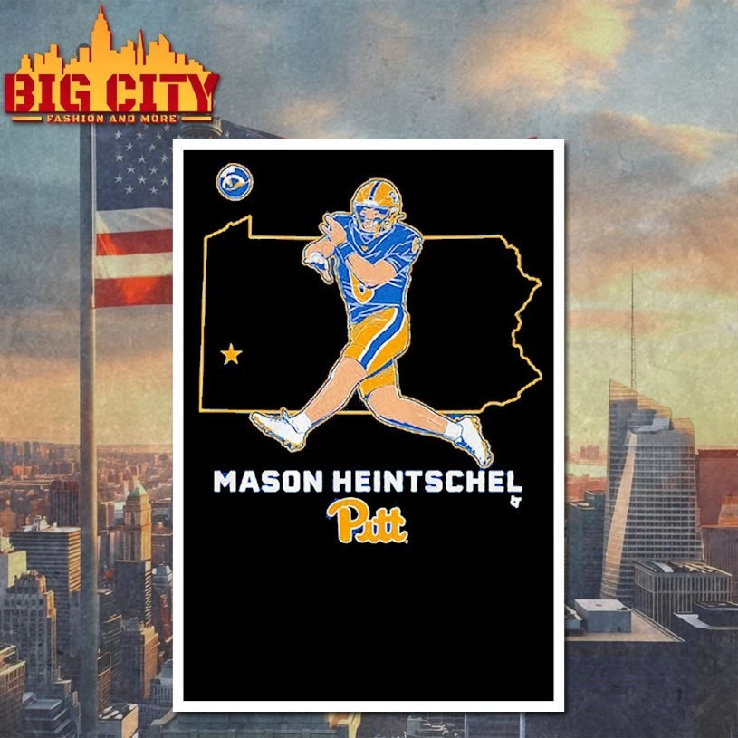 Pittsburgh Panthers Mason Heintschel State Star Map shirt