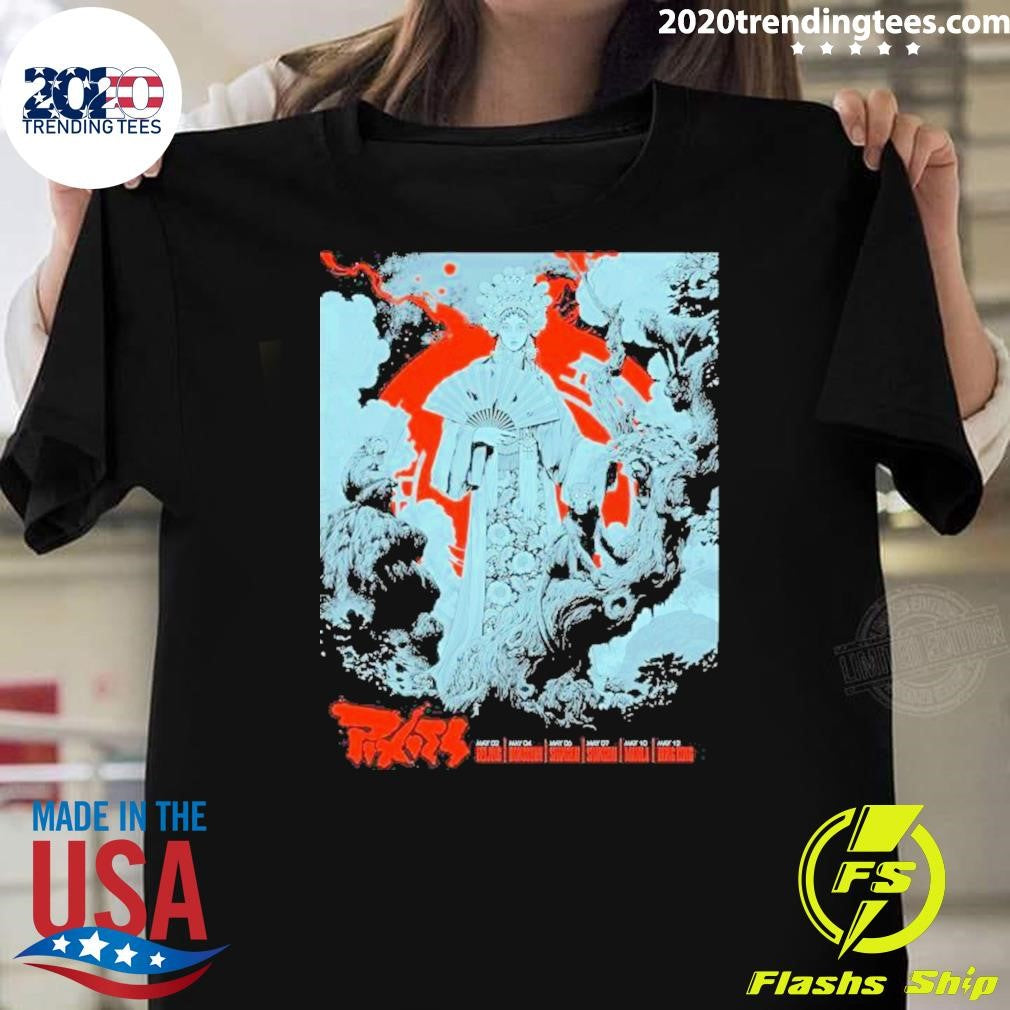 Pixies P40 Asia Tour 2026 Artwork by Ken Taylor Shirt