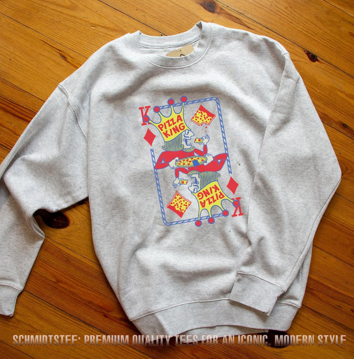 Pizza King Playing Card shirt