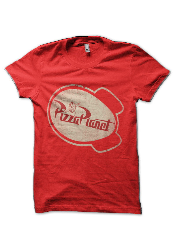 Pizza Planet Red Half Sleeve T-Shirt Hoodie, Sweatshirt | PureTeeCo.com
