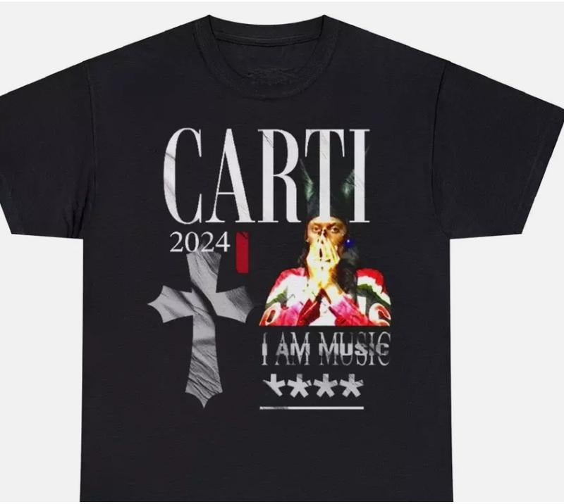 Pl4yboi C4rti Shirt 2024 I Am Music Tee Short Sleeve S-3Xl Hoodie, Sweatshirt | PureTeeCo.com