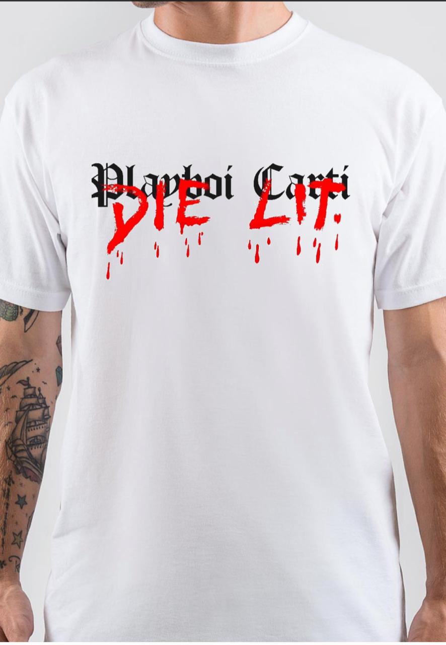 Playboi Carti White T-Shirt Hoodie, Sweatshirt | PureTeeCo.com