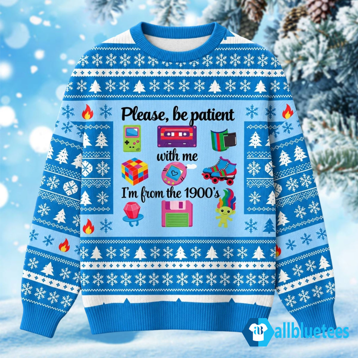 Please Be Patient With Me I’m From the 1900’s Ugly Christmas Sweater