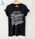 Plumber Grandpa Family Quote Vintage Graphic Shirt