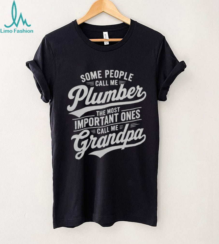 Plumber Grandpa Family Quote Vintage Graphic Shirt