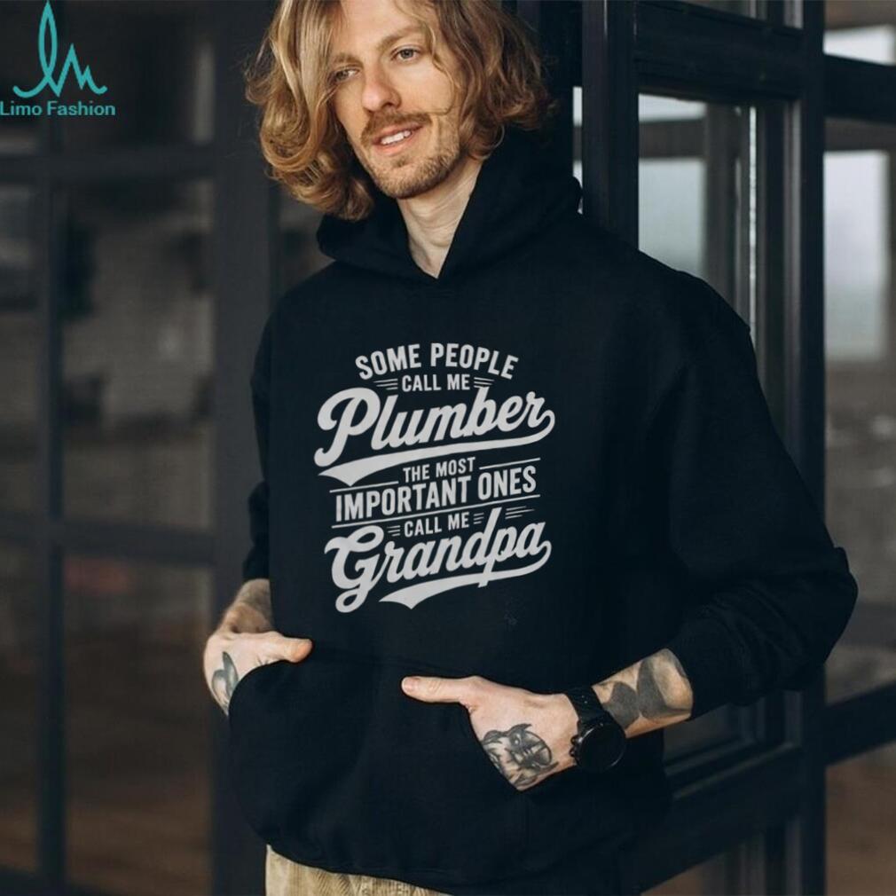 Plumber Grandpa Family Quote Vintage Graphic Shirt