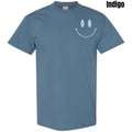 Pocket Size - Blue Floral Smile Gildan Short Sleeve T-Shirt 'NLB' Hoodie, Sweatshirt | PureTeeCo.com