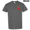 Pocket Size - Cheetah Bow Cherries Gildan Short Sleeve T-Shirt 'NLB' Hoodie, Sweatshirt | PureTeeCo.com