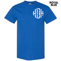 Pocket Size - Cherry Stripe Monogram Gildan Short Sleeve T-Shirt 'NLB' Hoodie, Sweatshirt | PureTeeCo.com