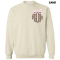 Pocket Size - Pink Bow Cheetah Monogram Sweatshirt 'NLB' T-Shirts, Hoodie | PureTeeCo.com
