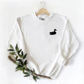 Pocket minimalist Hunter Duck Unisex Tshirt Sweatshirt Hoodie, for duck hunters, husbands and Mallard duck lovers