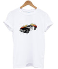 Police Car On Fire T-Shirt Hoodie, Sweatshirt | PureTeeCo.com