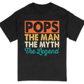 Pops The Man The Myth The Legend T-shirt Father's Day Gift Tee Vintage Graphic Dad Shirt  sweater and hoodie Sweatshirt