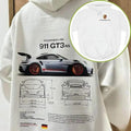 Porsche 911 GT3 RS Aesthetic Hoodie DRG,  Porsche T-Shirt DRG, Sweatshirt, Porsche  Hoodie Menswear Classic Cotton Collar...