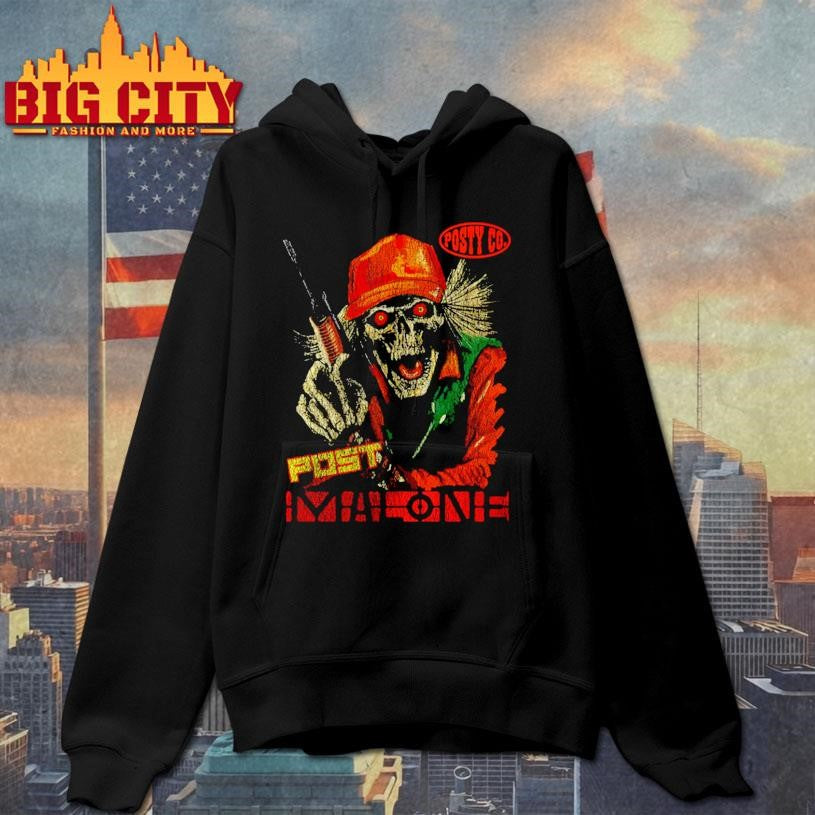 Post Malone Merch Hunter Skull Shirt
