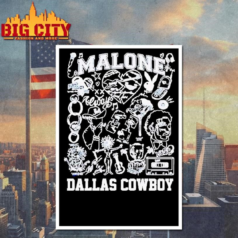 Post Malone Musician And Dallas Cowboys Graphic Shirt