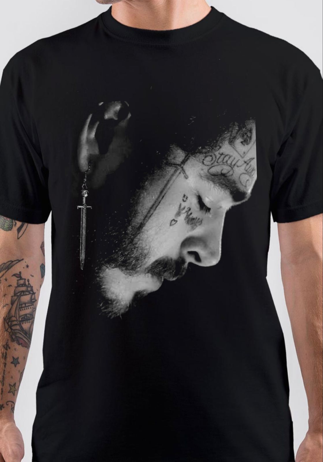 Post Malone T-Shirt Style001 Hoodie, Sweatshirt | PureTeeCo.com