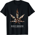 [100% Cotton] Heavily Medicated | Marijuana Cannabis Weed/Pot Stoner T-Shirt Hoodie, Sweatshirt | PureTeeCo.com