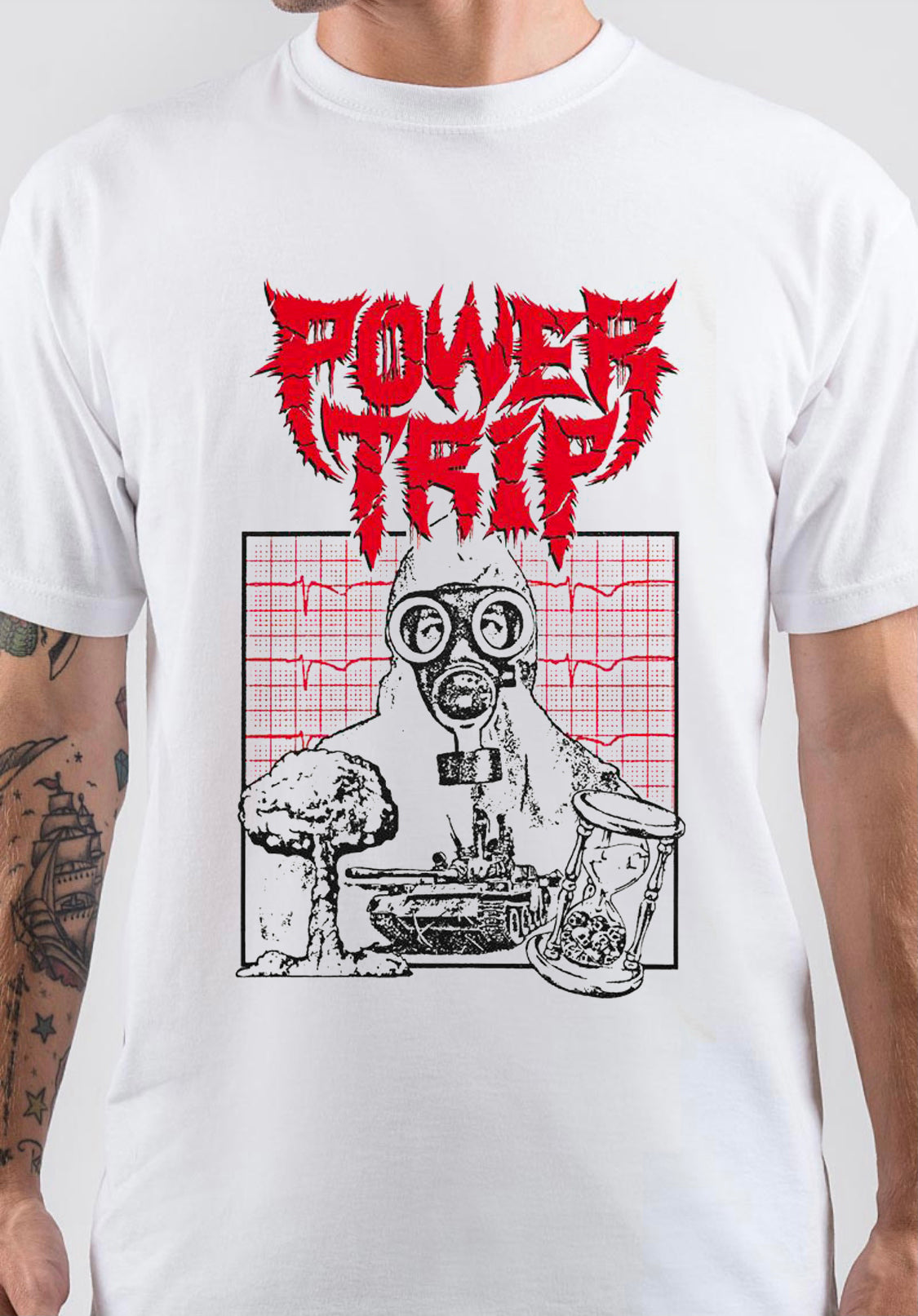 Power Trip Gasmask T-Shirt Hoodie, Sweatshirt | PureTeeCo.com
