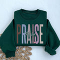 Praise the Lord Embroidered Sweatshirt, Christian Sweater, Religious Sweater, Bible Inspirational Sweatshirt, Christian...