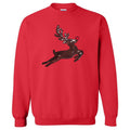 Prancing Reindeer Sequin Patch Sweatshirt T-Shirts, Hoodie | PureTeeCo.com