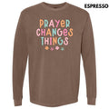 Prayer Changes Things Long Sleeve Comfort Colors T-Shirt 'NLB' Hoodie, Sweatshirt | PureTeeCo.com